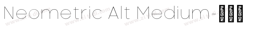 Neometric Alt Medium字体转换